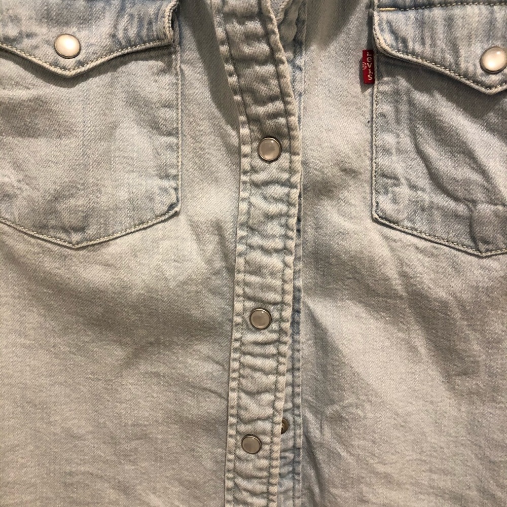 LEVIS jean button up top - Picture 4 of 6